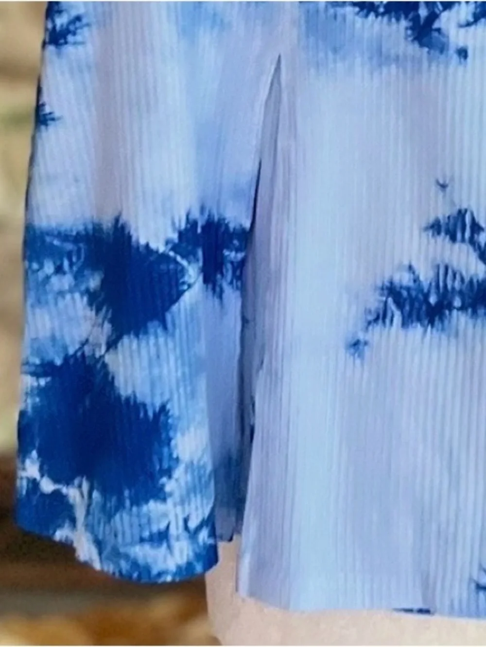 Year of Ours Blue Tie Dye Ribbed Knit Skort NWT M Activewear Pickleball
